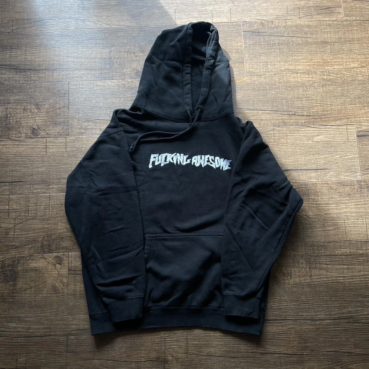 FA FuckingAwesome F*cking Awesome Logo Hoodie Size Large