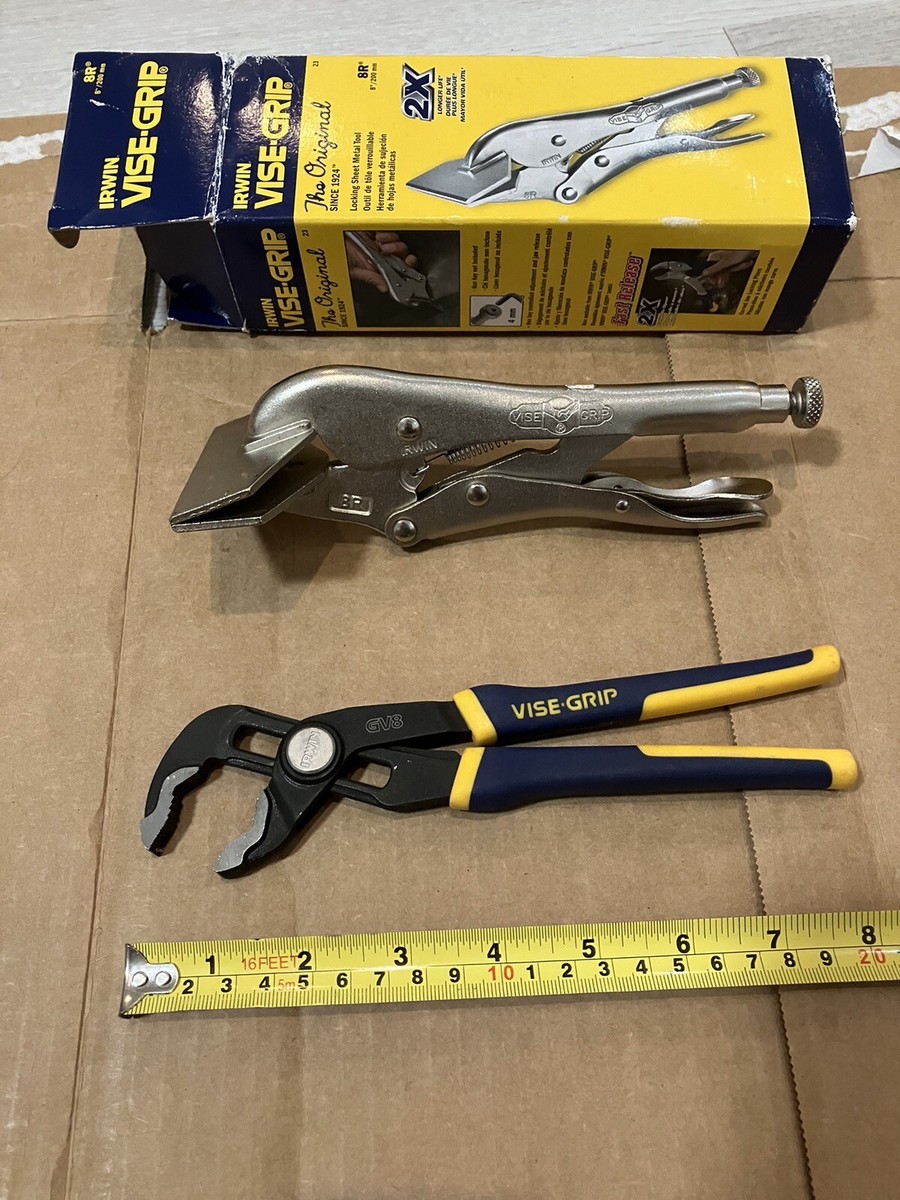 Irwin Vise Grip 8R Locking Pliers Clamp & Soft Grip Water Pump