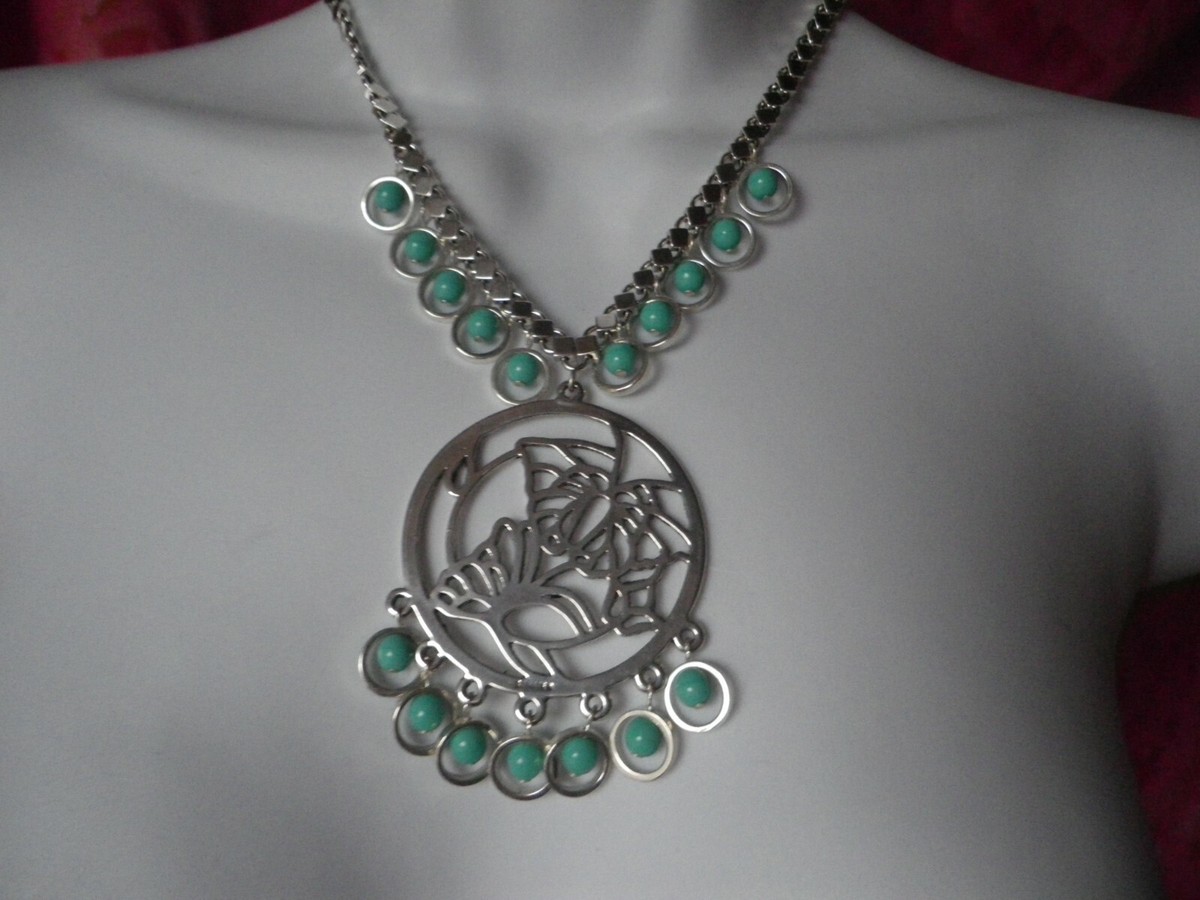 Collier Pendentif Scooter Vintage - Argenté, Alliage Métal, Occasion En Excellent état, Thème Sport Chic