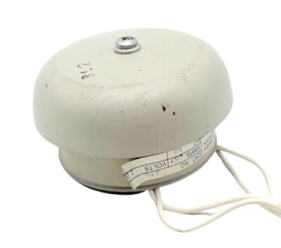 Faraday #336 Vintage Fire Alarm Bell .07A 120V 60HZ W/ Mounted Motor
