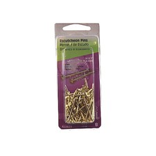  16 X 1" Brass Plated Escutcheon Pins 1.5 oz. Pack 