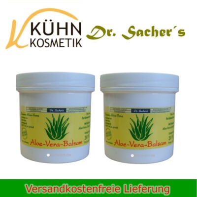 Dr. Sachers Aloe Vera Balsam 2 x 250ml Feuchtigkeits- Haut Pflege Balsam Creme