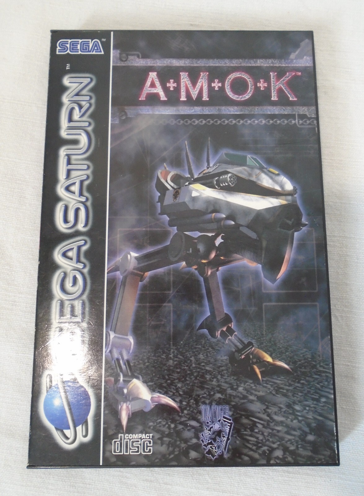 ANCIEN JEU SEGA SATURN AMOK + NOTICE + CD + BOITE COMPLET
