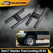 Fit For Ford F-250 F-350 4WD 99-04 4x4 Steel 2" Shackles Front Leveling Lift Kit