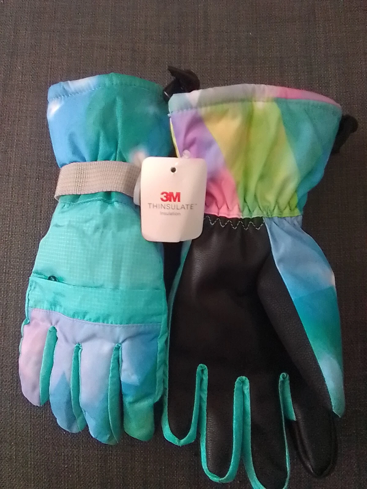 Girl's Winter 3M Thinsulate Insulating Snowflake Snow Ski Gloves. Sz. S. New