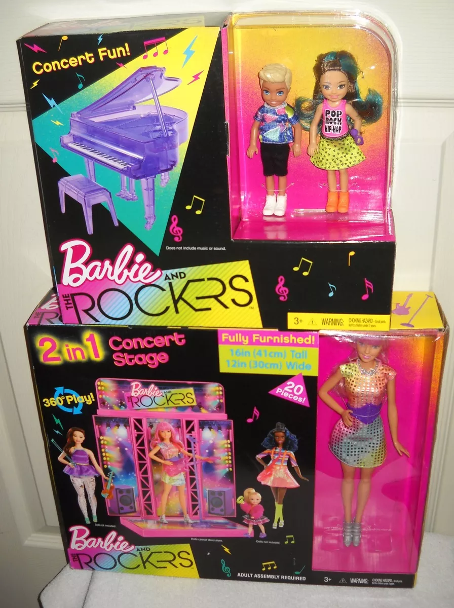 9644 2017 Barbie the Rockers 2 in 1 Stage with Barbie Doll