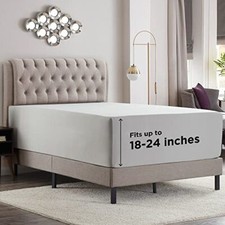 Empyrean Extra Deep Pocket Fitted Sheet Only - Fitted Sheet Queen Light Grey