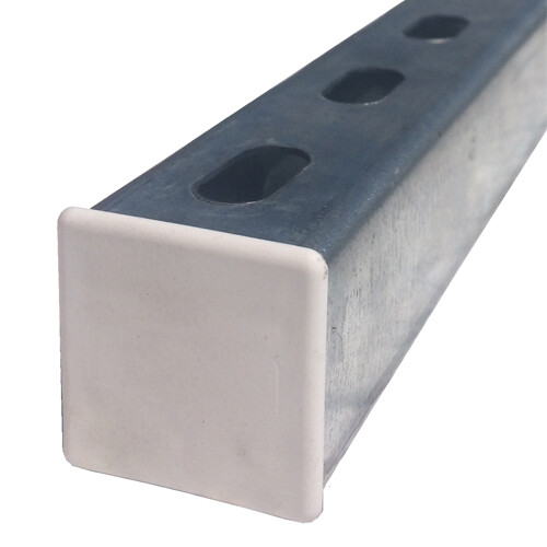 41mm White Plastic End Caps x 500 Quantity