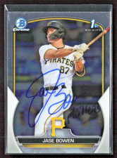 Jase Bowen Signed 2023 1st Bowman Chrome Prospect Pittsburgh Pirates #BCP-146