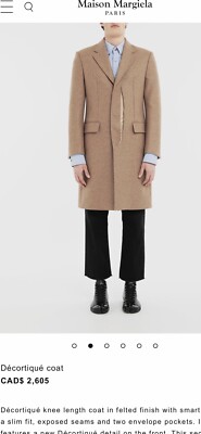 Maison Margiela mens decortique coat. 52/42. $2600 | eBay