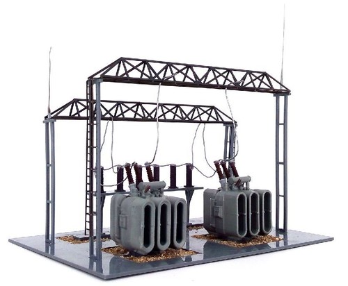 Grue à Conteneurs HO 1/87 Modèle à Assembler Et Peindre - Plastique Gris, Modélisme Ferroviaire