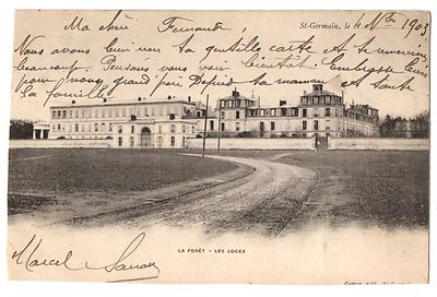 Old postcard 78 - SAINT GERMAIN EN LAYE (Yvelines) - La Forêt, les Loges - Back not divided