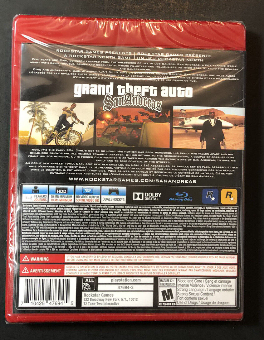 Grand Theft Auto: San Andreas (Greatest Hits) - PS3