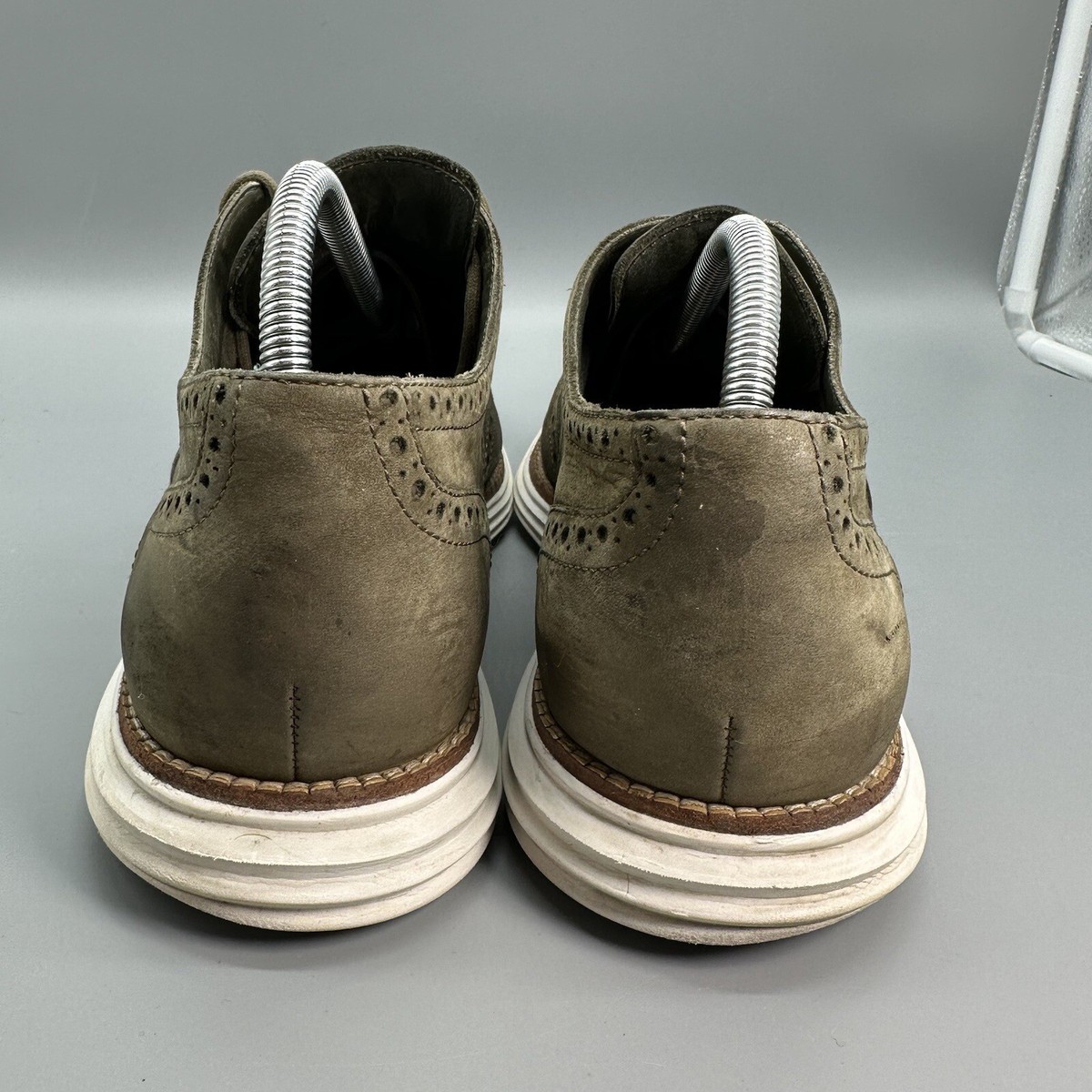 Cole Haan Lunargrand Mens 10 Green Suede Wingtip Oxford  display picture 1