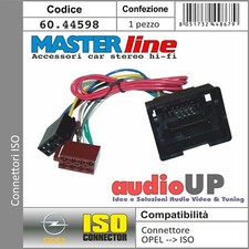CONNETTORE RADIO ORIGINALE A ISO ALTOPARLANTI+ALIMENT. OPEL MERIVA 2010 IN POI