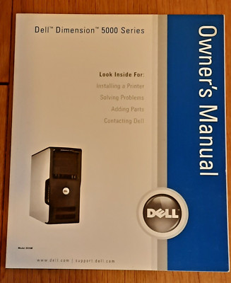 Gebrauchte DELL Dimension 5000 Bedienungsanleitung in gutem Zustand.