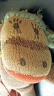 VINTAGE 1960s SOCK MONKEY Brown Beige Yarn Detail 16" Baboon Butt Organ Grinder — photo 6