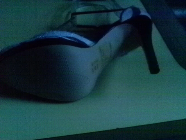 PLEASER BLISS-33 4 1/4" Stiletto Heel D'Orsay Style Platform Open Toe Pump 6 m - Image 4 of 4