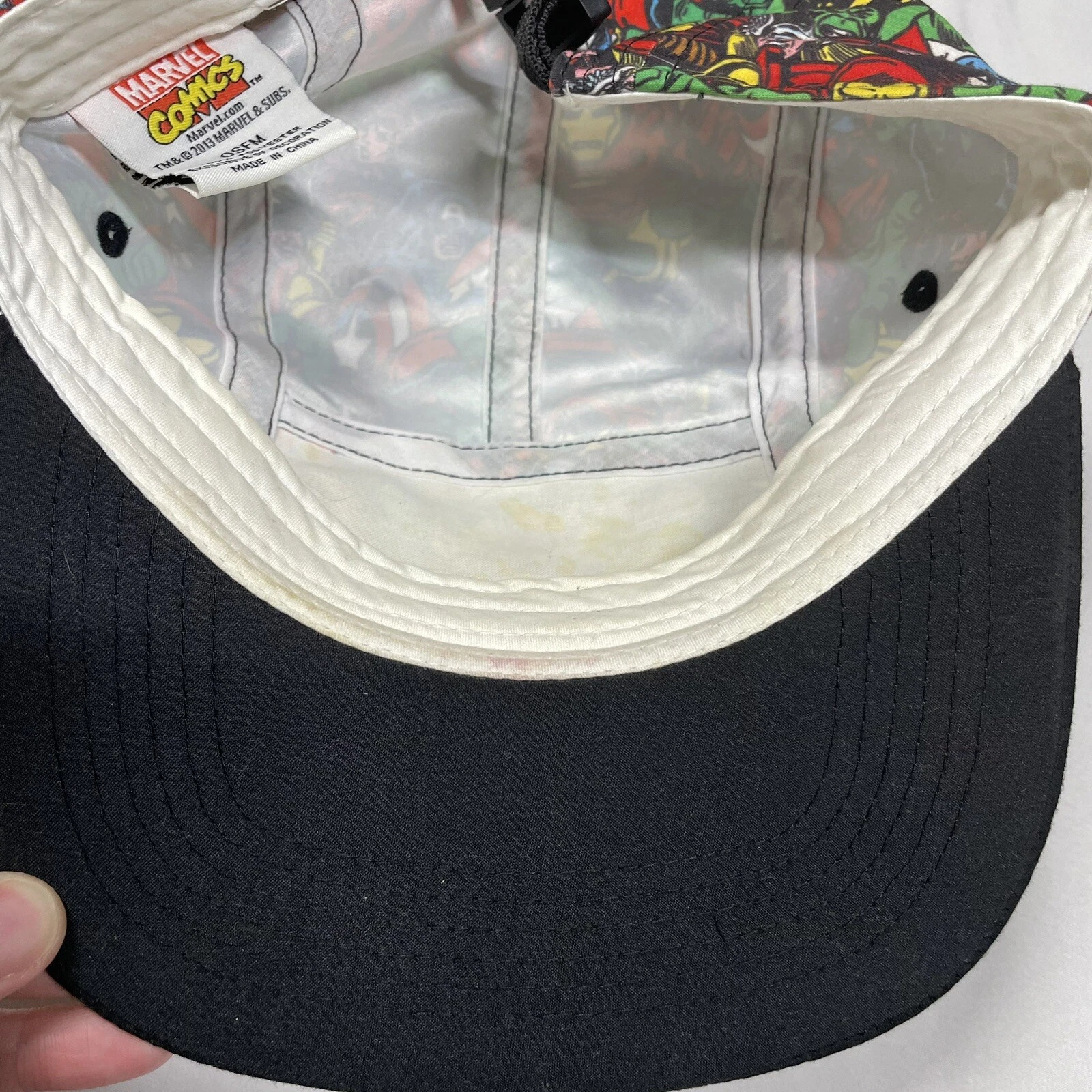 Marvel Comics Hat Cap Men Multicolor Strapback Iron Man Captain America Thor AOP