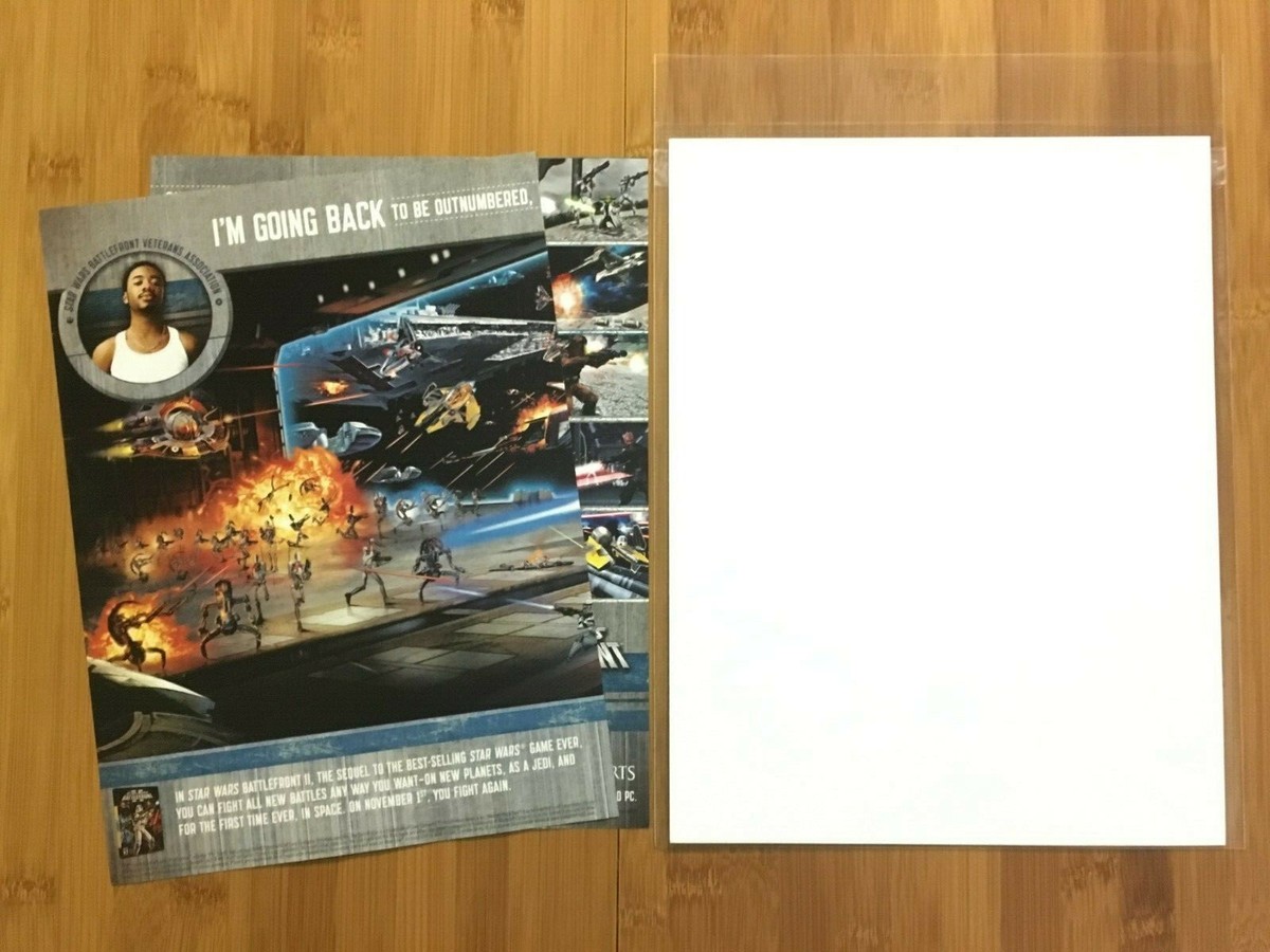 Star Wars Battlefront II 2 PS2 Xbox 2005 Print Ad/Poster Original
