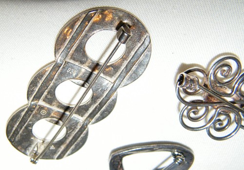 Lotto Vintage (10) SPILLE E SPILLE ARGENTO STERLING HS Danimarca~Silpada~Taxco Messico - Foto 14 di 21