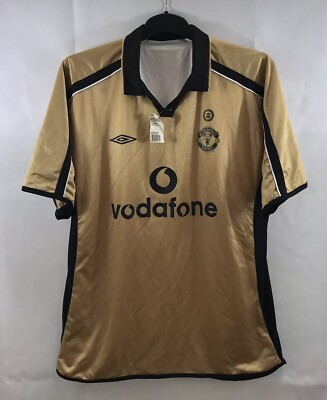 BNWT Manchester United Centenary Away Football Shirt 2001/02