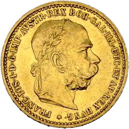 PRAGER: Österreich, Franz Josef I., 10 Kronen 1897 [1354] - Zdjęcie 1 z 2