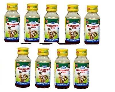 50ml x 9 Nurament Oil muscular joints pain neck back pain sprains cuts burn FRSP
