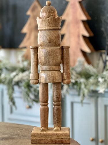 (1) 2024 New 25” Wood Nutcracker TikTok Holiday Time Hard To Find!!