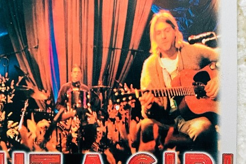 Kurt Cobain Nirvana Unplugged About A Girl Import Aufkleber 4""x 4"" Neu aus altem Lagerbestand unbenutzt NEUWERTIG - Bild 3 von 3