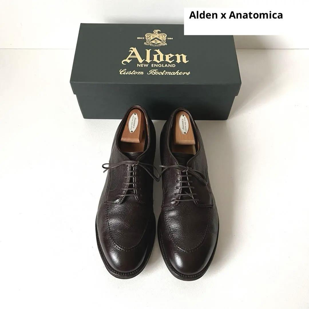 Alden X Anatomica Men's Moc Toe Oxford Shoes Dark Brown 9.5 Alden X Anatomica Men's Moc Toe Oxford Shoes Dark Brown 9.5