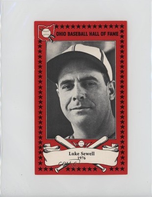 1982 Ohio Baseball Hall of Fames Luke Sewell #12 0nr3