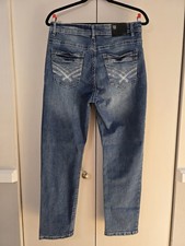 Nick Danger Men&rsquo;s Blue Denim Jeans Athletic Fit Medium Wash 32Wx30L 