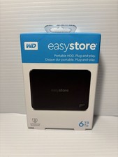 WD - Easystore 6TB External USB 3.2 Gen 1 Portable Hard Drive - Black