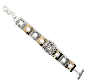 Authentic Vtg, Y2K Geneva Silver and Gold Plated Ladies Watch Band Item #1037