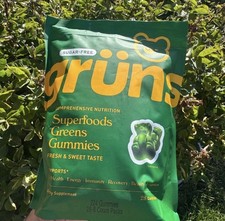 2 Pack Gruns Adults Super Greens Gummies, Mul...