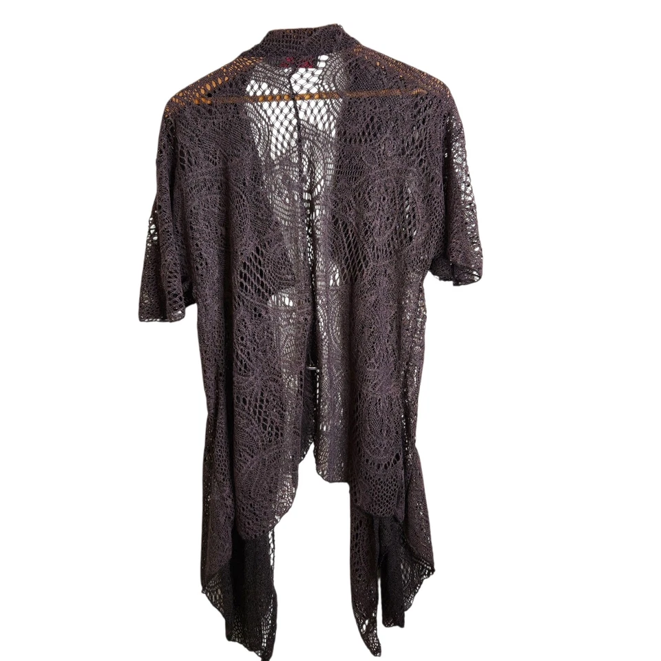 Cárdigan De Colección Y2K My Pretty Angel Encaje Bosque Hada Asimétrico Tejido Abierto SS Talla L Foto 2 de 4