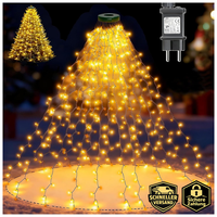Lichterkette Weihnachtsbaum 2M 400 LED Warmweiß 8 Modi Wasserdicht Deko Innen