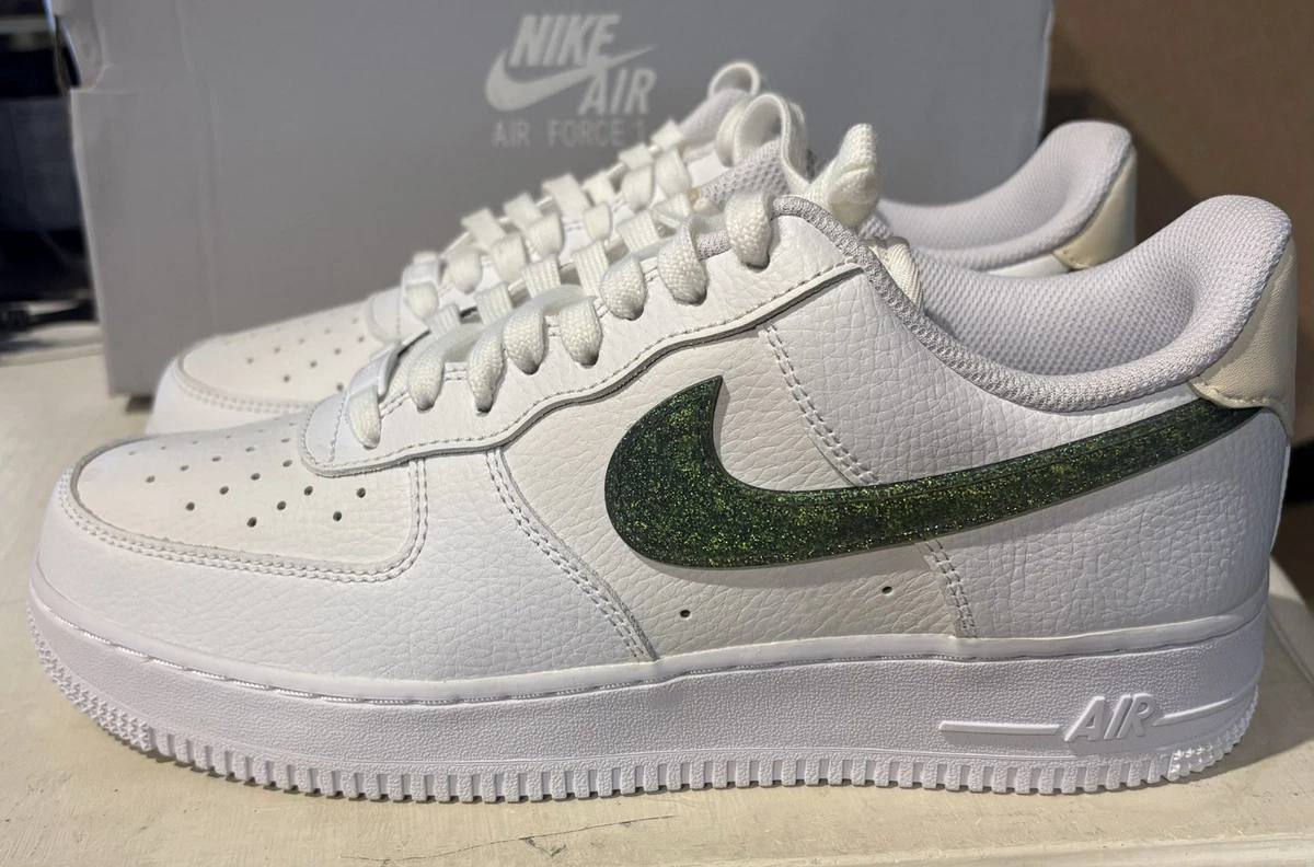 Nike Air Force 1 Low Glitter Swoosh - Celery W | eBay