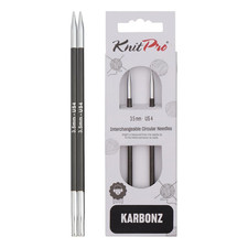 Knitpro Karbonz Interchangeable Circular Needle 5 13Cm Us Size 4 3.5Mm Kp41303