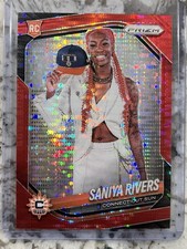 2025 Panini Prizm WNBA Saniya Rivers Variation RC #150 Red Pulsar Prizm /299