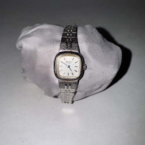 Vintage Seiko Watch Women 16mm Silver Tone 5420-5079 Untested - Picture 1 of 9