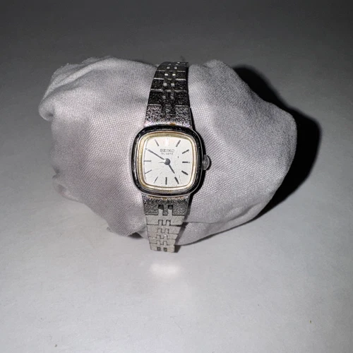 Vintage Seiko Watch Women 16mm Silver Tone 5420-5079 Untested