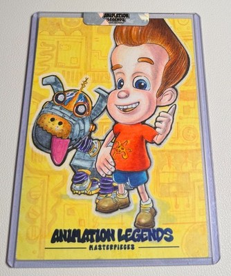 Animation Legends Masterpieces Triple Panel 1/1 Sketch Jimmy Neutron.