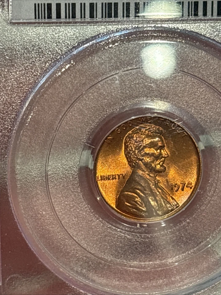 1974 Lincoln Memorial Cent Penny PCGS MS66RD. - Image 4 of 4