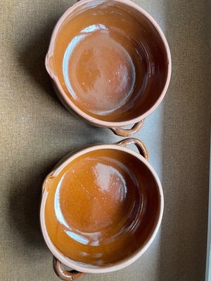 2 x French ''Toussaint Hotton'' Earthenware Two