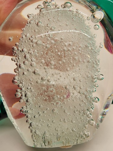 Art Glass Figural Fish Paper weight w/Controlled Bubbles Made in Mexico - Picture 10 of 13