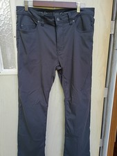 Prana Brion Slim Fit Pants Mens 34x30 Gray Outdoor Hiking Climbing Everyday