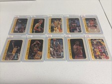 1986 FLEER BASKETBALL STICKER SET Near Complete No Jordan Near Mint (Set A)