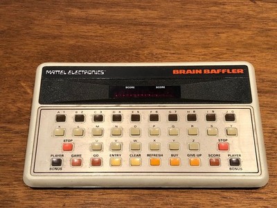 1092 MATTEL Electronics BRAIN BAFFLER Spiel - funktioniert